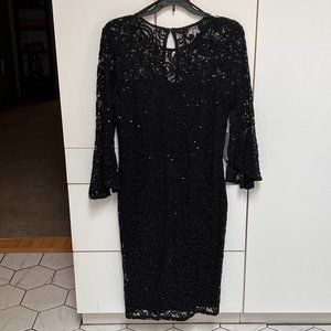 Black Sequin Formal Dress - Size 10P